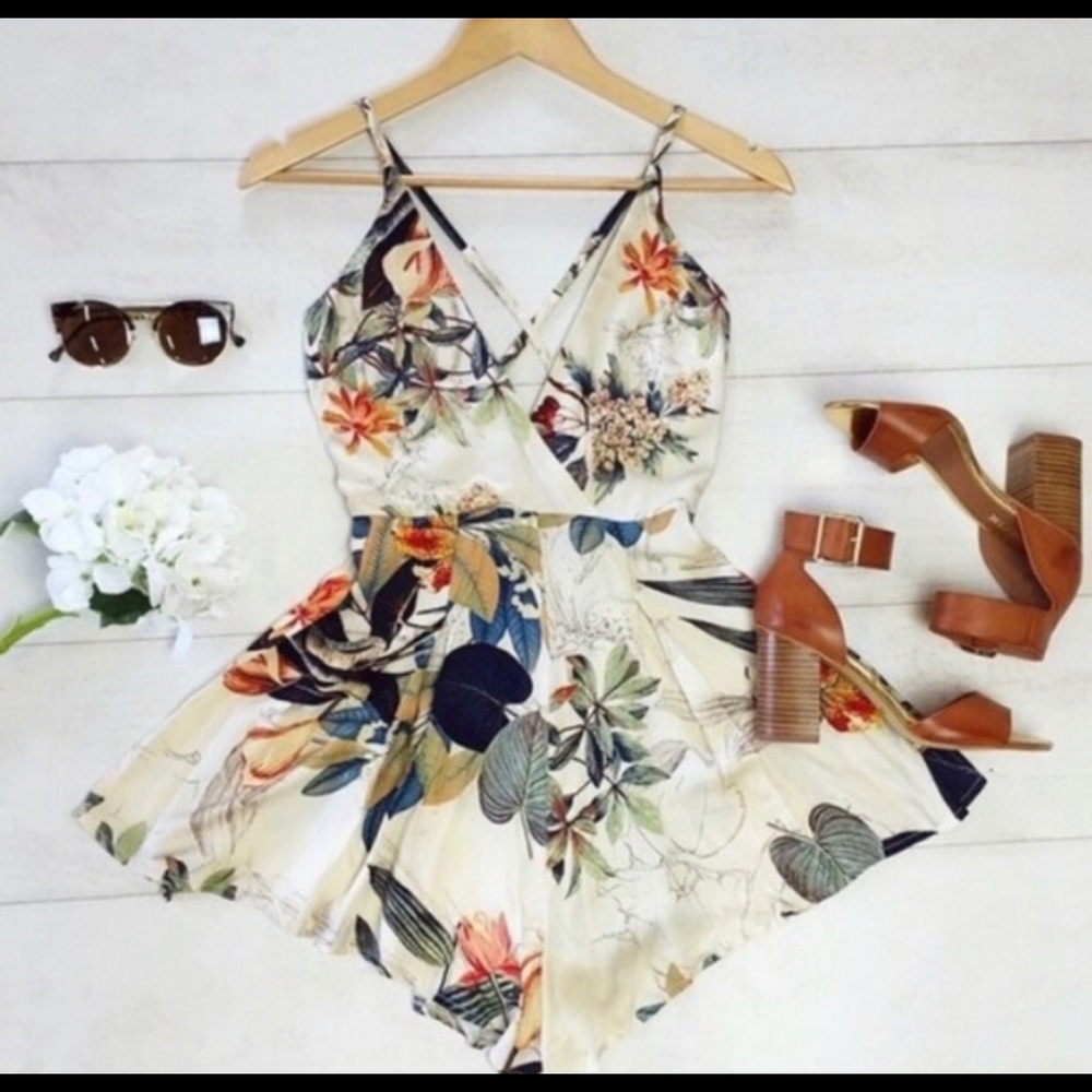 Super soft floral romper
